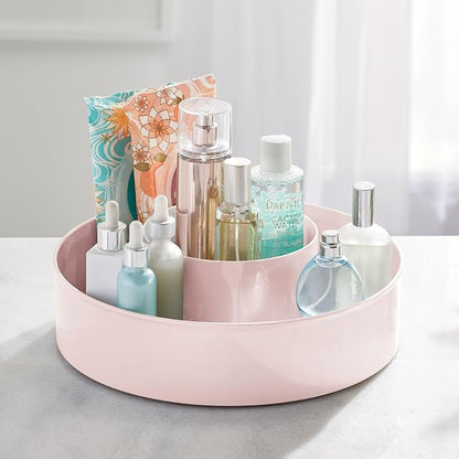 mDesign Plastic Lazy Susan Round Turntable Storage Tray - Image 6
