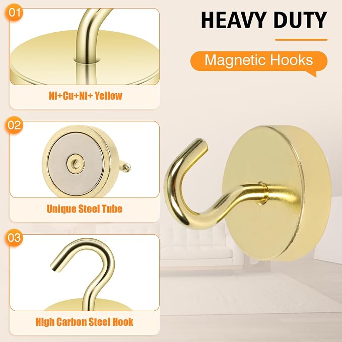 Neosmuk Magnetic Hooks Steel Tube Design - Image 5