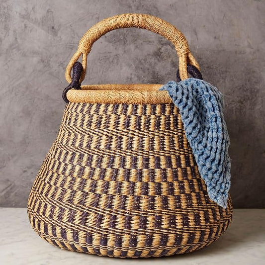 Home & Kitchen Decor, Wicker Basket, Picnic Basket, Living Room Basket by AfricainaBasket