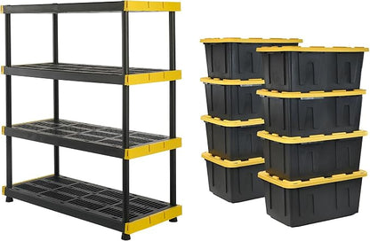 CX Black & Yellow, Shelving Unit and Heavy Duty Storage Containers, Extremely - Image 2