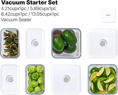 VAKUEN Premium Airtight Food Storage Containers & Vacuum Sealer Machine Starter - Image 7