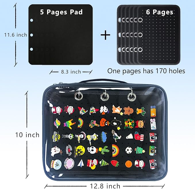 6-Page Enamel Pin Display Bag - Image 2