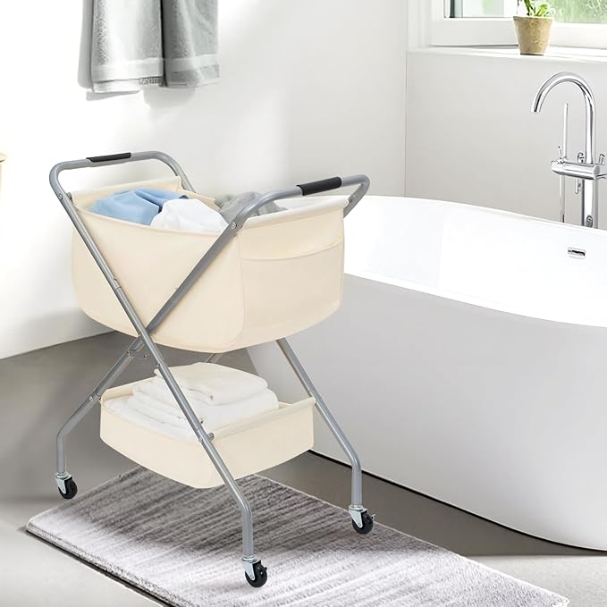 STORAGE MANIAC Collapsible Laundry Cart - Image 8