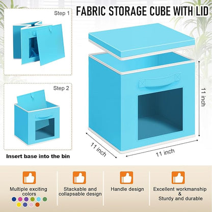 Threehoney 10 Pcs Fabric Storage Cubes - Image 3