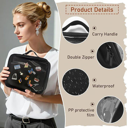 FR Multi-Function Enamel Pin Display Book, Detachable Binder Pin Bag - Image 3