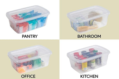 Rubbermaid Cleverstore 6 Qt Clear Storage Bins - Image 6