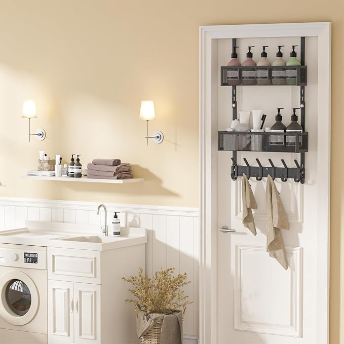 LUCYCAZ Over The Door Hooks Organizer, Door Hanger - Image 7
