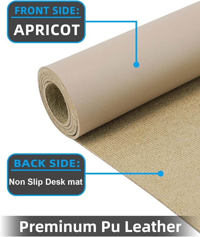 Leather Desk Pad Protector, Large Desk Mat, Mouse Pad, Non-Slip PU Leather Desk - Image 2