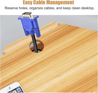 Triangular Wooden Corner Monitor Stand - Image 6