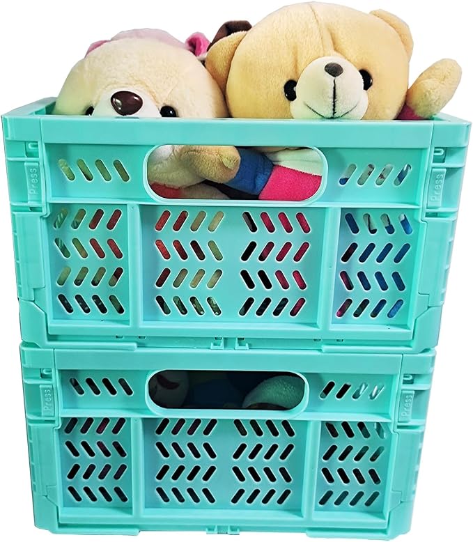 20L Folding Crates, Plastic Folding baskets, Collapsible Crates - Image 2