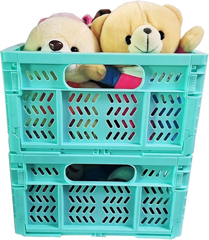 20L Folding Crates, Plastic Folding baskets, Collapsible Crates - Image 2