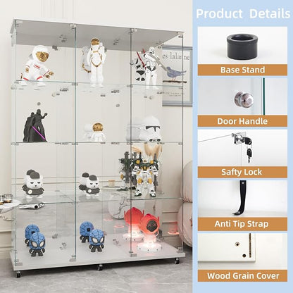 Beauty4U Glass Display Cabinet - Image 3