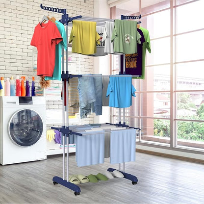 Bigzzia Clothes Drying Rack, 67.7 Inch Laundry Drying Rack - Image 2