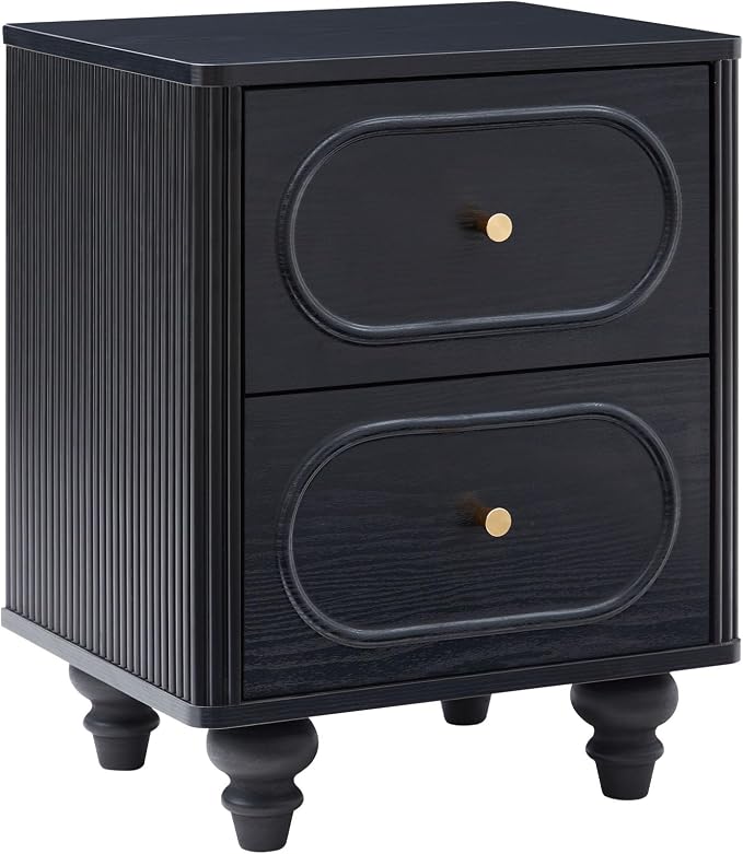 2 Drawer Fluted Mini Small Dresser - Image 9