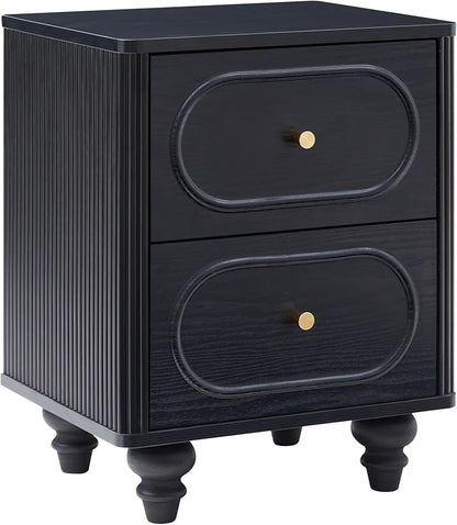 2 Drawer Fluted Mini Small Dresser - Image 9