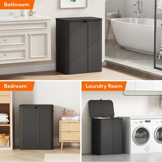 Lifewit 185L 3 Section Laundry Hamper - Image 9
