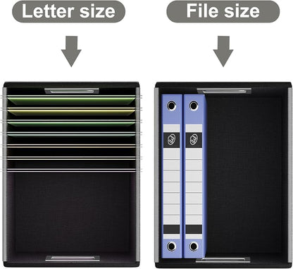 File Organizer Box with Lids, Collapsible File Folder Organizer | File Box with - Image 3