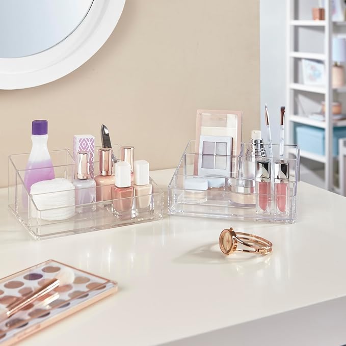STORi Clear Plastic Small Countertop Vanity Makeup Organizer, Compact - Image 6