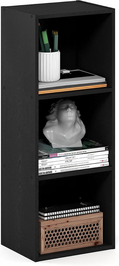 Furinno LUDER Book Shelf, 3-Cube Bookcase, Open Storage Shelf, 9.3 x 12 x 31.5 - Image 5