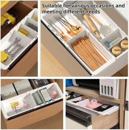 Deep Drawer Organizer, Expandable Storage Trays - Image 2