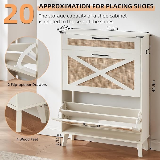 LEYAOYAO Shoe Cabinet Storage for Entryway - Image 2