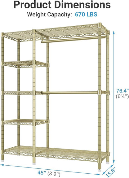 VIPEK V7 Clothes Rack Heavy Duty Max Load 670lbs, Garment Rack - Image 6