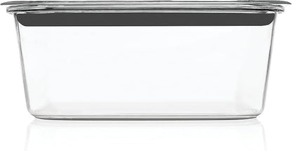 Rubbermaid Brilliance Food Storage Container, 9.6 Cup | Clear | Pack of 2 - Image 2