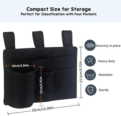Boczif Bedside Storage Caddy, Bunk Bed Storage Bag, Hanging Bedside Organizer - Image 5