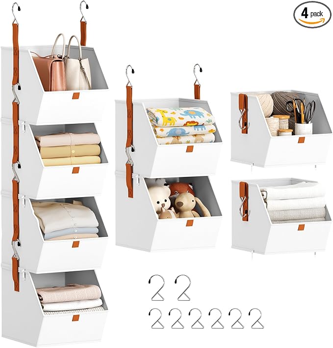 Hanging Closet Organizer 4 Tier by Homsorout