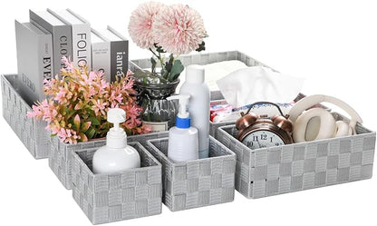 Posprica Small Baskets for Organizing Woven Storage for Shelves, Decorative - Image 9