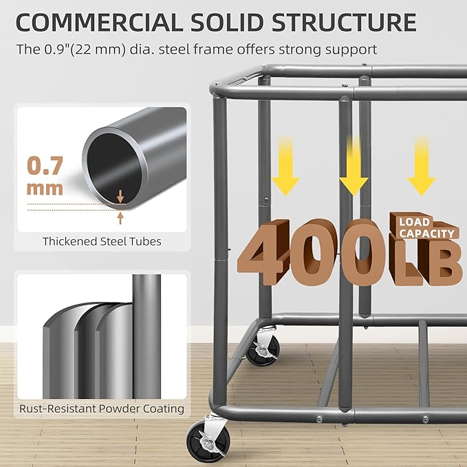 STORAGE MANIAC Commercial Laundry Cart - Image 4