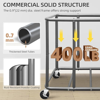STORAGE MANIAC Commercial Laundry Cart - Image 4