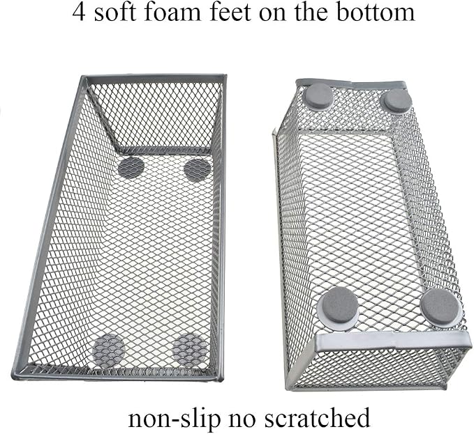 HAHIYO Stackable Mesh Tray Cup 6 x 3 x 2 inches Sturdy Container - Image 2