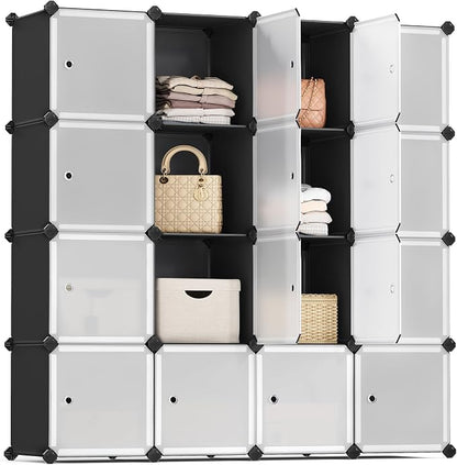 SONGMICS Cube Storage Organizer, Closet Storage Shelves, DIY Plastic Closet by SONGMICSbySONGMICSHOME