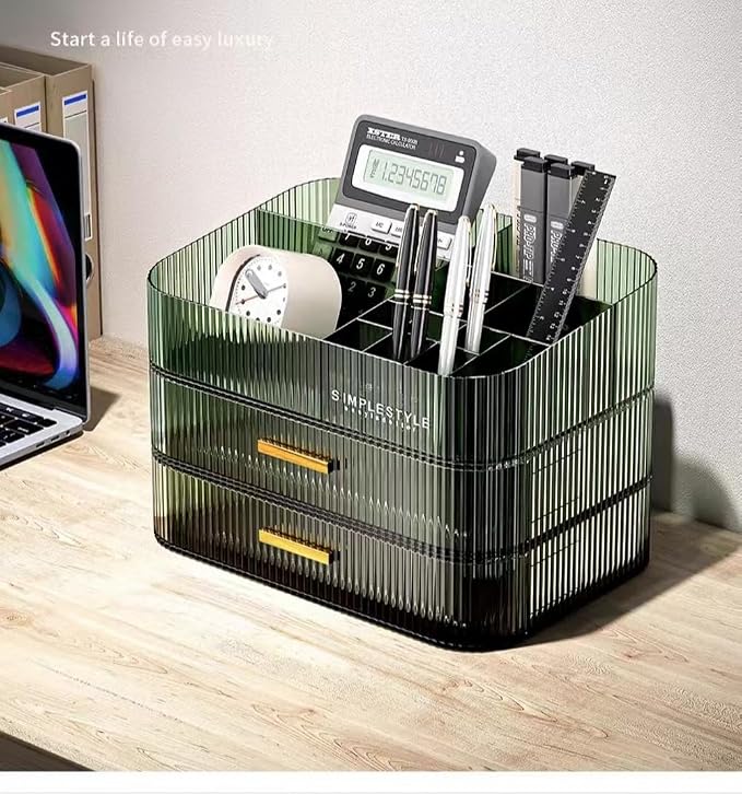 MIUOPUR Makeup Organizer with Stackable Drawers, Bathroom Vanity Organizers and - Image 8