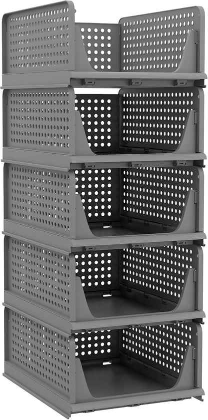Pinkpum 5 Pack Folding Closet Organizers by Pinkpum