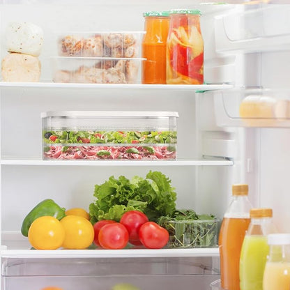 2 Pcs Deli Meat Container for Fridge, Stackable Bacon Lunch Meat Container for - Image 2