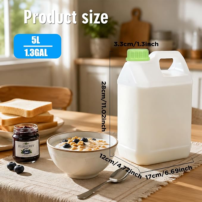 ASEVAT 2 Pack 4L Plastic Jugs - Image 2