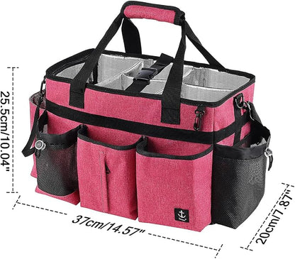 Large Cleaning Caddy Bag Built-in Sturdy Support Board, Cleaning Organizer - Image 4