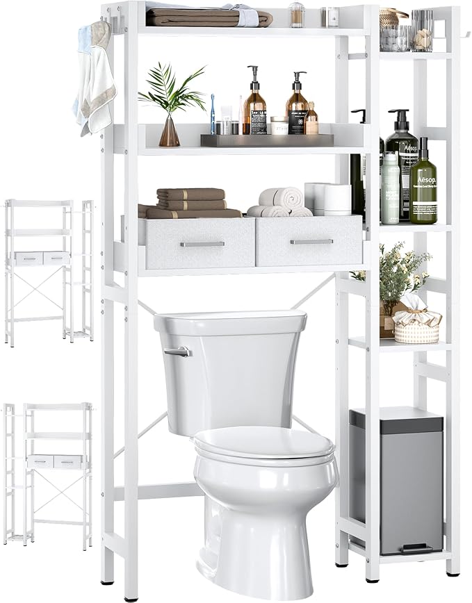Over The Toilet Storage with 2 Drawers by Besiost