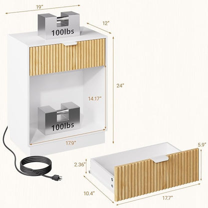 Fluted Nightstands Set of 2 - Image 3