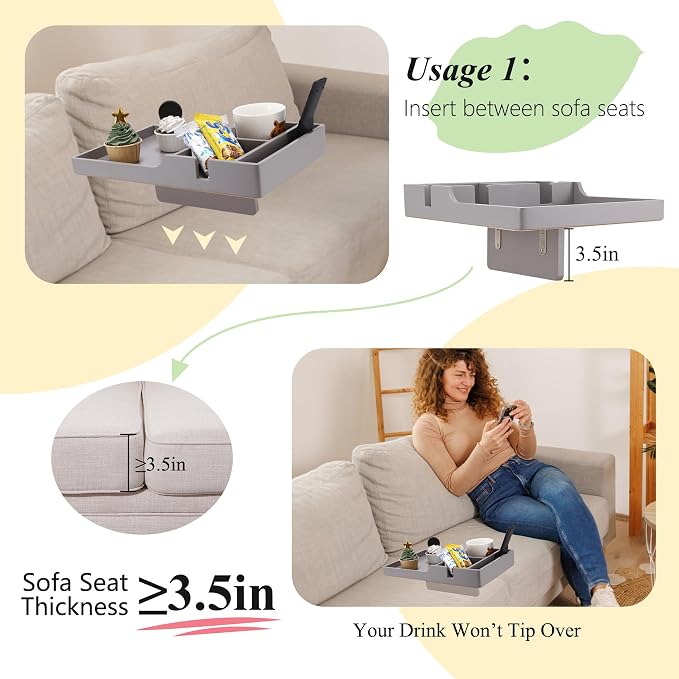 Couch Tray Insert for Sectional Couch, Couch Table - Image 3