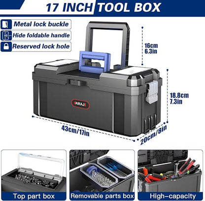 3 IN 1 Rolling Tool Box With Wheels, Stackable Tool Box, Modular Tools Storage - Image 3