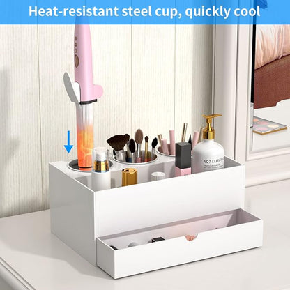NIUBEE Hair Tool Organizer, Bathroom Countertop Blow Dryer Holder, Vanity Caddy - Image 3