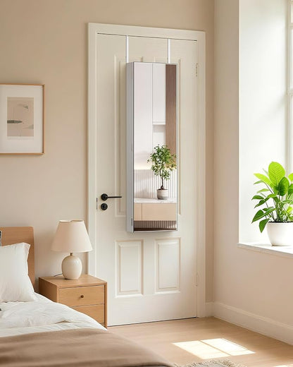 Nicetree Jewelry Armoire with Mirror, Wall/Door Mounted Jewelry Cabinet - Image 5