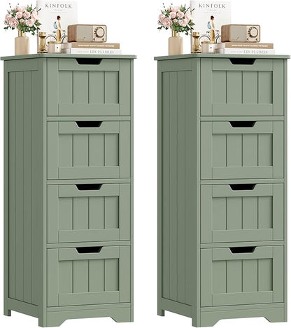 FOTOSOK Bathroom Storage Cabinet Set of 2, Bathroom Cabinet by FOTOSOK
