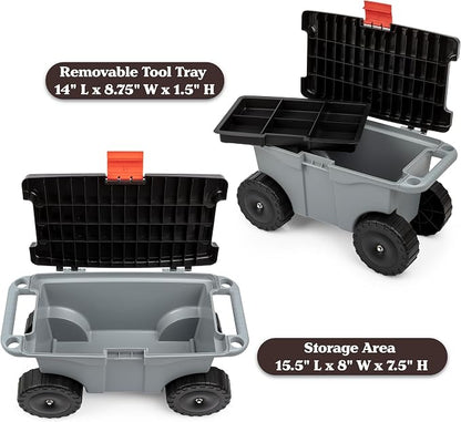 Pure Garden Rolling Garden Cart - Image 6