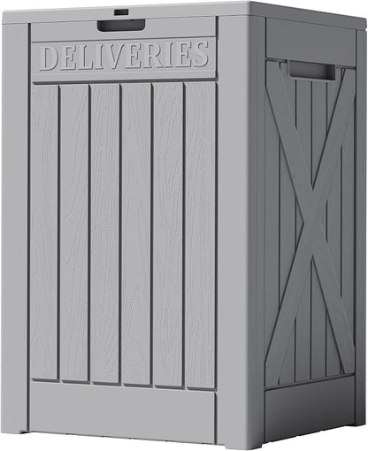 Lockable Outdoor Storage Box 52 Gallon, All-Weather Resin Deck Box by Acurax