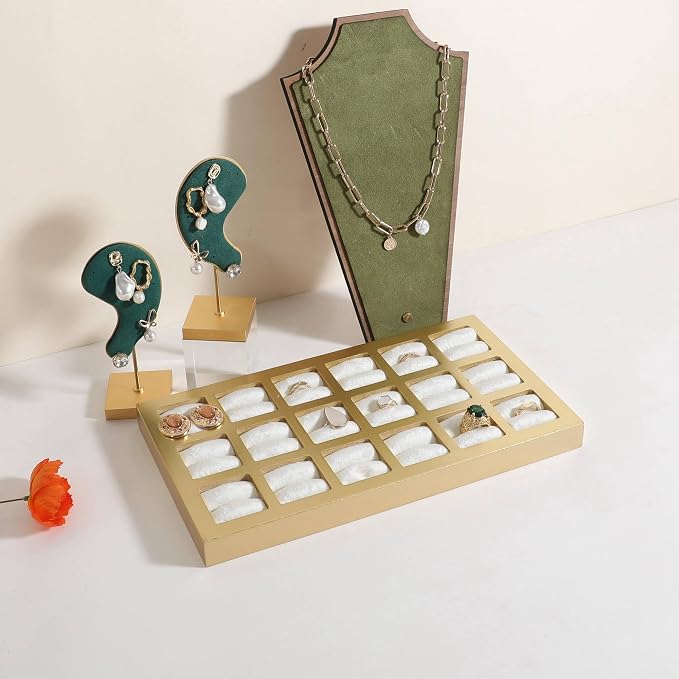 GemeShou Velvet Ring Storage Organizer Tray - Image 4