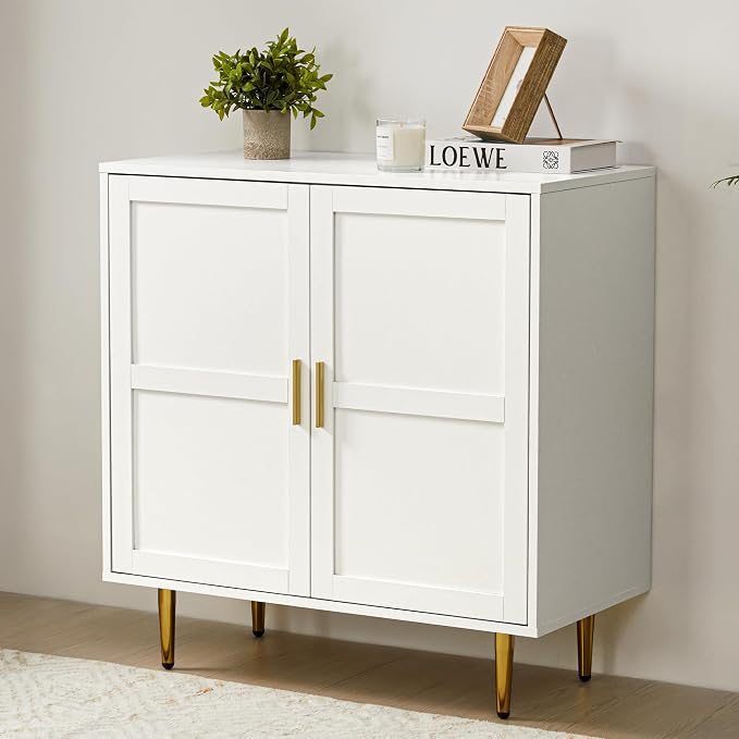 RoyalCraft 2-Door Wood Cabinet, Modern Credenza - Image 3